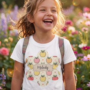 Cute Back to School Apples Pattern  T-Shirt