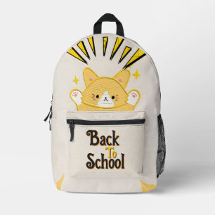 Cute Back to School Cat Backpack