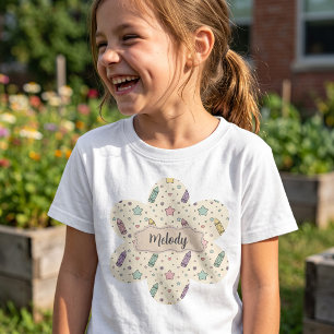 Cute Back to School Crayon Pattern T-Shirt