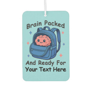 Cute Back-to-School Customizable “Brain Ready" Air Freshener