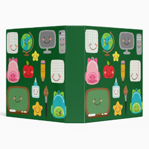 Cute Back to School Kawaii Classroom Supplies Binder