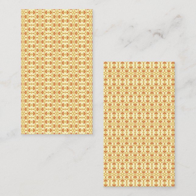 Cute Back to School Pastel Pattern Calling Card (Front/Back)