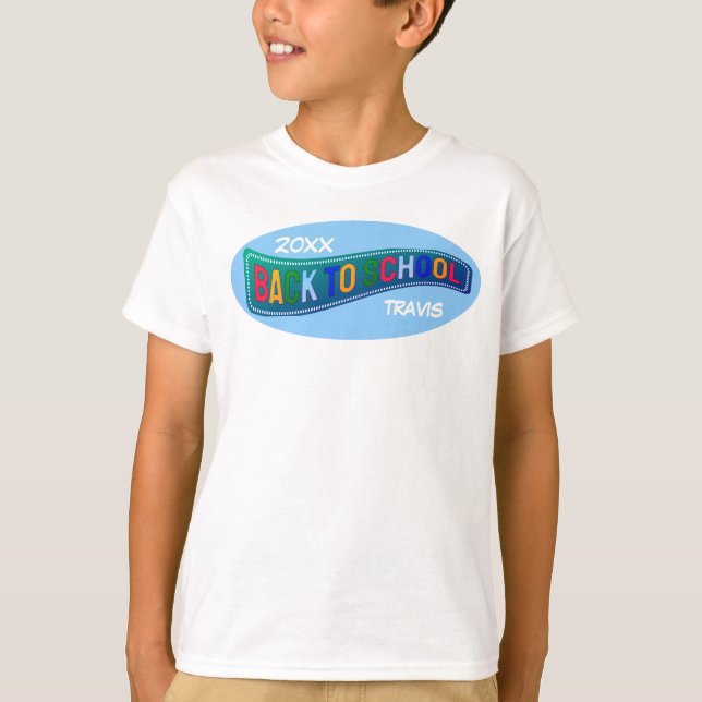  Cute Back to School Personalized T-Shirt (Front)