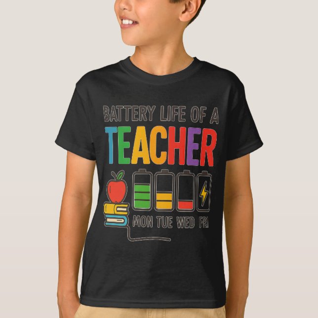 Cute Back to School Teacher Gift, Education Humour T-Shirt (Front)