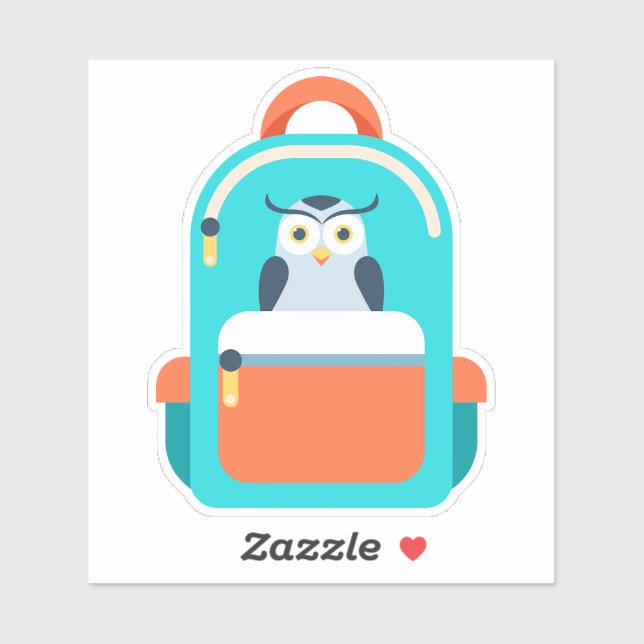 Cute Backpack School Sticker (Sheet)