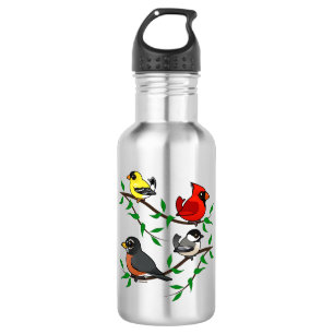 Cute Backyard Birds 532 Ml Water Bottle