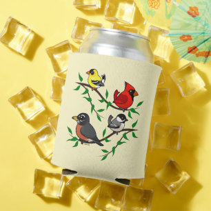 Cute Backyard Birds Can Cooler