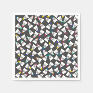 Cute Badminton Paper Napkins