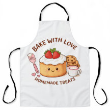 Cute "Bake With Love" Illustration