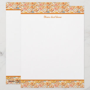 Cute Bakery vendors cookies  customizable Letterhead