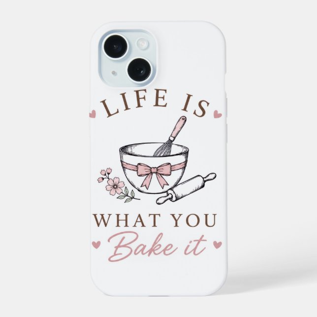 Cute Baking Aesthetic iPhone Case (Back)
