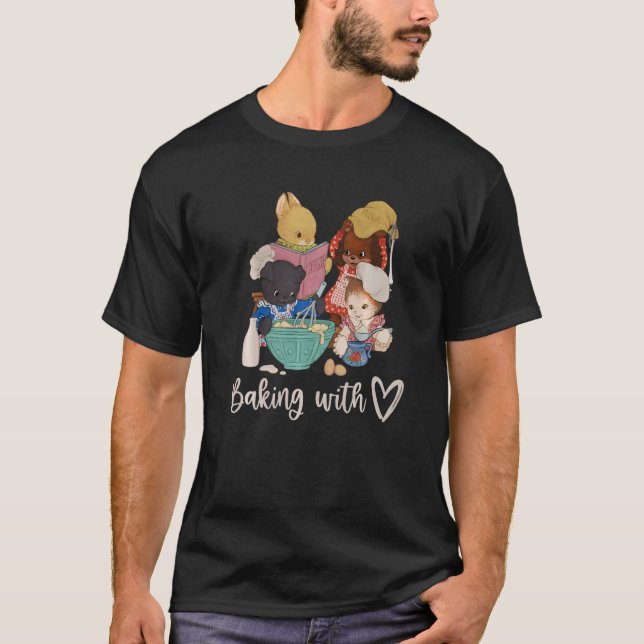 Cute Baking Animals  Baking T-Shirt (Front)