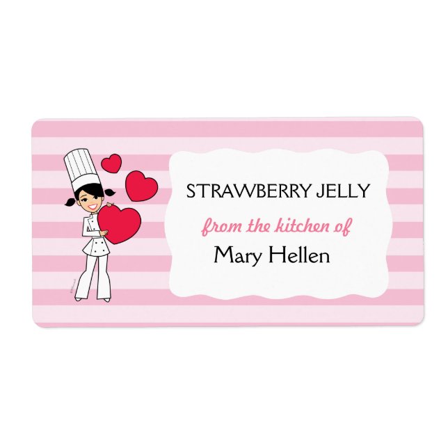 Cute Baking Labels Personalized (Front)