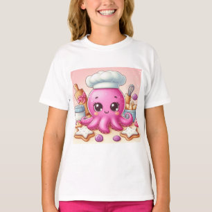 Cute baking octopus shirt