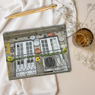 Cute balcony Porto Portugal Photography, Travel Holiday Postcard