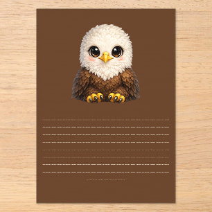 Cute Bald Eagle with Big Eyes Cozy Nature  Acrylic Invitations