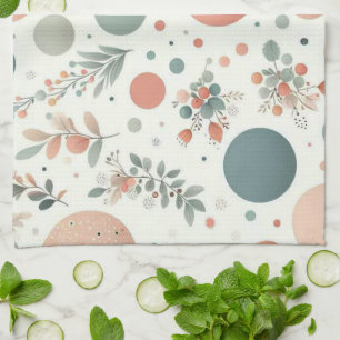 Cute Ball with Leafs  Kitchen Towel