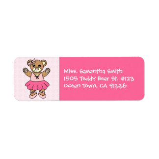Cute Ballerina Dancing Teddy Bear - Pink