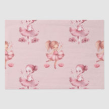 Cute Ballerina Design Tissue Paper