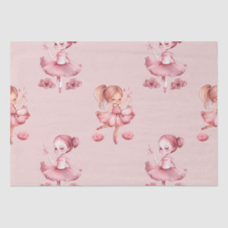 Cute Ballerina Design Tissue Paper