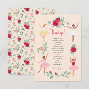 Cute Ballerina Fille Anniversaire Invitation
