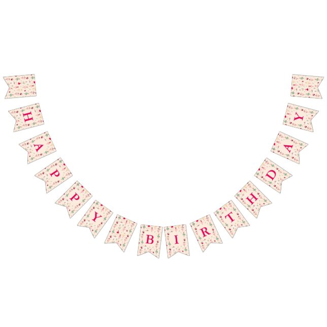 Cute Ballerina Girl Birthday Party Bunting Flags (All)