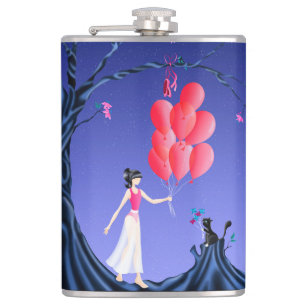 Cute Ballerina Heist Hip Flask