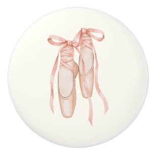 Cute ballerina pumps ceramic knob