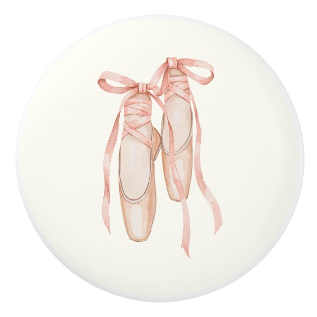 Cute ballerina pumps ceramic knob (Front)