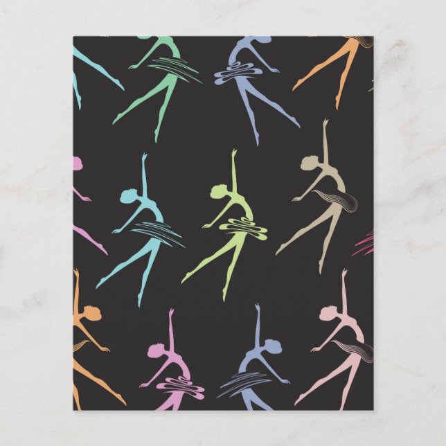 Cute Ballerina Scrapbook Paper  (Front)
