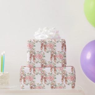 Cute Ballerina Tutu & Pointe Shoes Ballet Dance Wrapping Paper