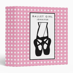 Cute Ballet Dancer Legs & Slippers Binder