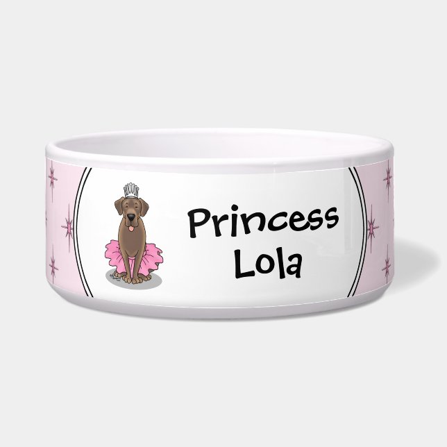 Cute Ballet Princess Chocolate Labrador Retriever (Front)