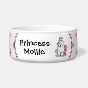 Cute Ballet Princess Old English Sheepdog Grey 1