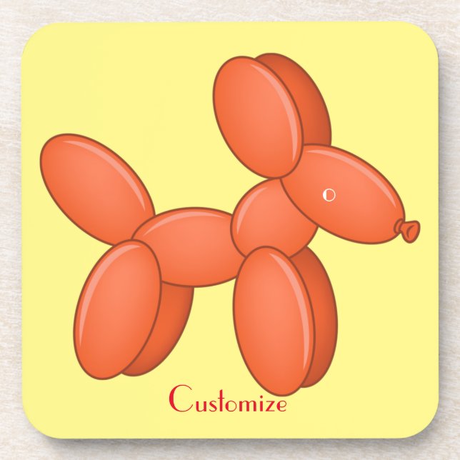 Cute Balloon Dog  Thunder_Cove  Coaster (Front)
