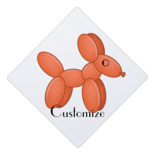 Cute Balloon Dog  Thunder_Cove  Graduation Cap Topper