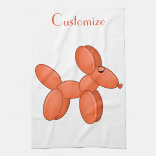 Cute Balloon Dog Thunder_Cove Kitchen Towel