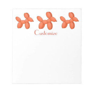 Cute Balloon Dog Thunder_Cove Notepad