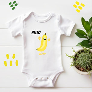 Cute banana baby bodysuit