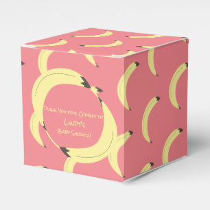 Cute Banana Bunch Baby Shower Pattern Favour Box