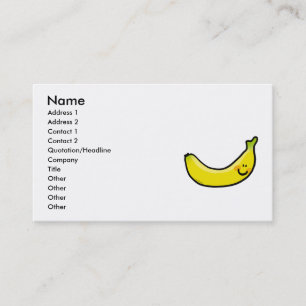 Cute banana business card