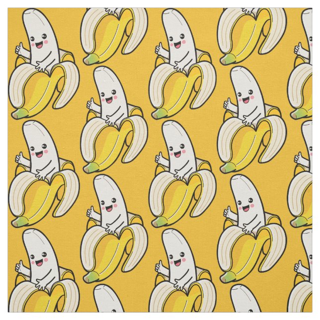 Cute Banana custom colour fabric (Swatch)