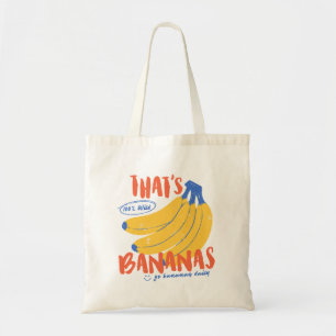 Cute Banana Fruit Retro Vintage Reusable Grocery Tote Bag