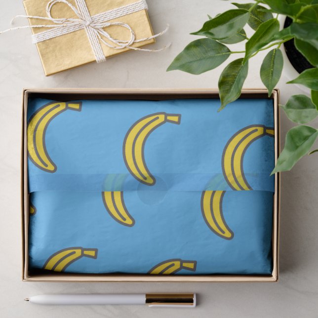 Cute Banana Print Fun Summer Party Pattern Tissue Paper (Gift)