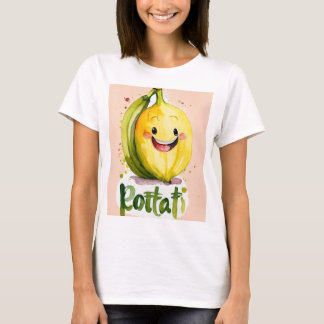 "Cute Bananas Design T-Shirt – Fun and Playful Gra