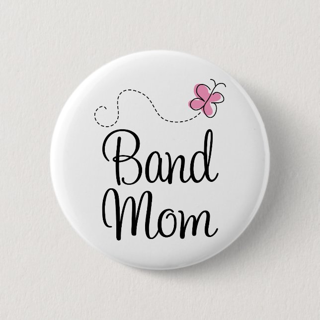 Cute Band Mom Gift 2 Inch Round Button (Front)