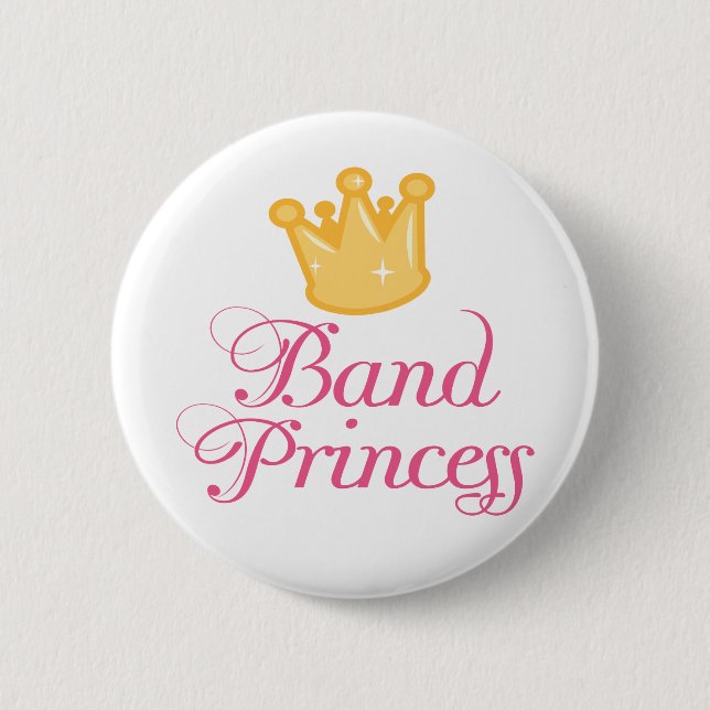 Cute Band Princess Music Gift 2 Inch Round Button (Front)