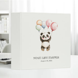 Cute Banda Bear Colourful Balloon Baby's First Boo Binder