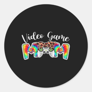 Cute Bandana Video Game Mom Sport Tie Dye Mother's Classic Round Sticker