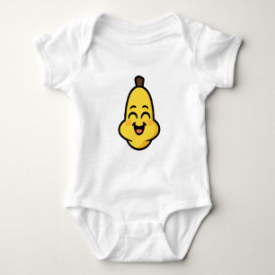Cute Banini Banana Kawaii Character Art Baby Bodysuit